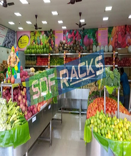 fruits vegetables rack manufacturers